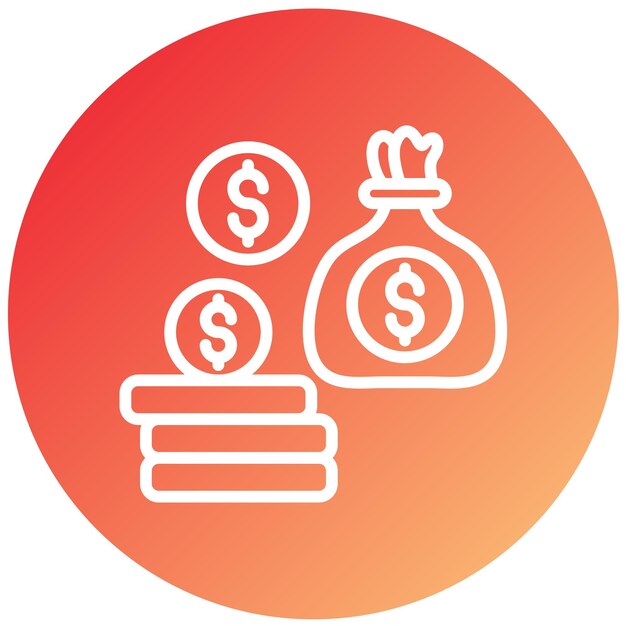 Estilo del icono de inversión del diseño vectorial