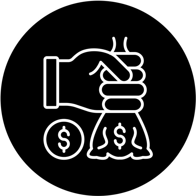 Estilo del icono de inversión del diseño vectorial