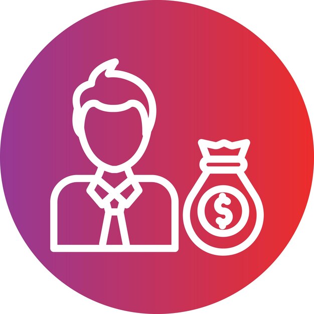 Estilo del icono del inversor de diseño vectorial
