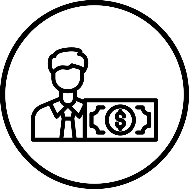Estilo del icono del inversor de diseño vectorial
