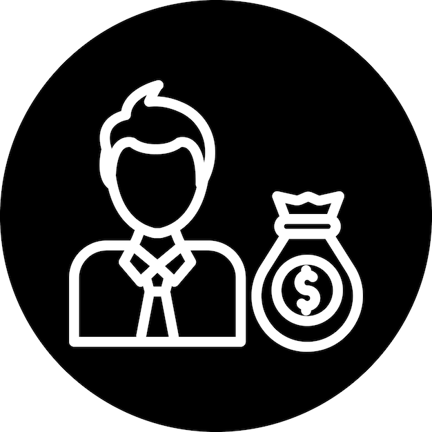 Estilo del icono del inversor de diseño vectorial
