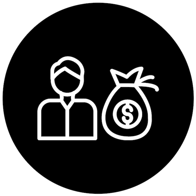 Estilo del icono del inversor de diseño vectorial