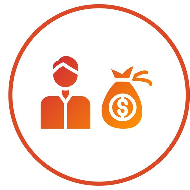 Estilo del icono del inversor de diseño vectorial