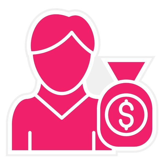 Estilo del icono del inversor de diseño vectorial