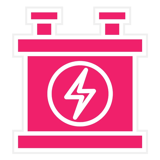 Estilo del icono del inversor de diseño vectorial