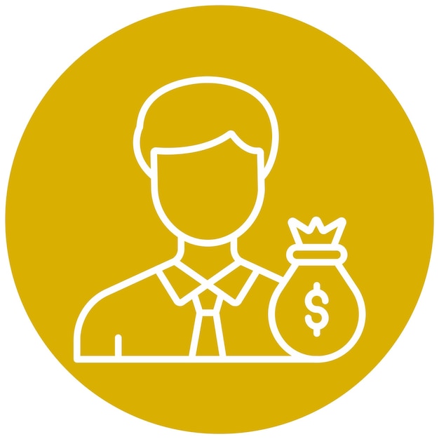 Estilo del icono del inversor de diseño vectorial