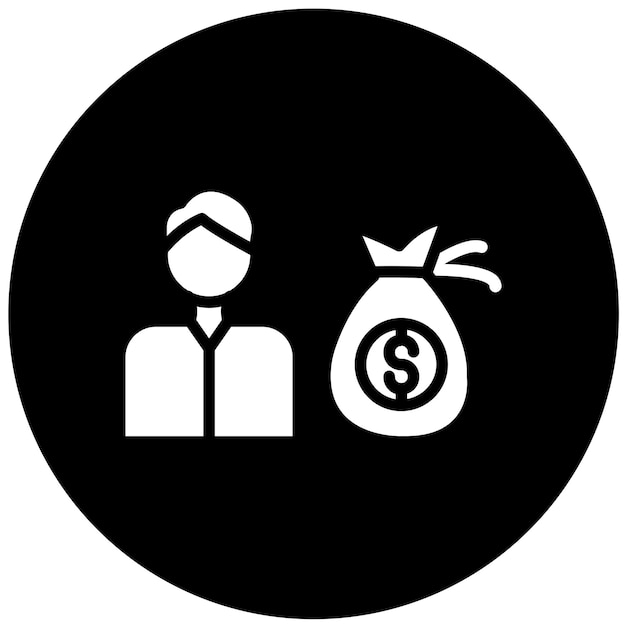 Estilo del icono del inversor de diseño vectorial