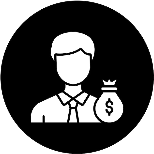 Estilo del icono del inversor de diseño vectorial
