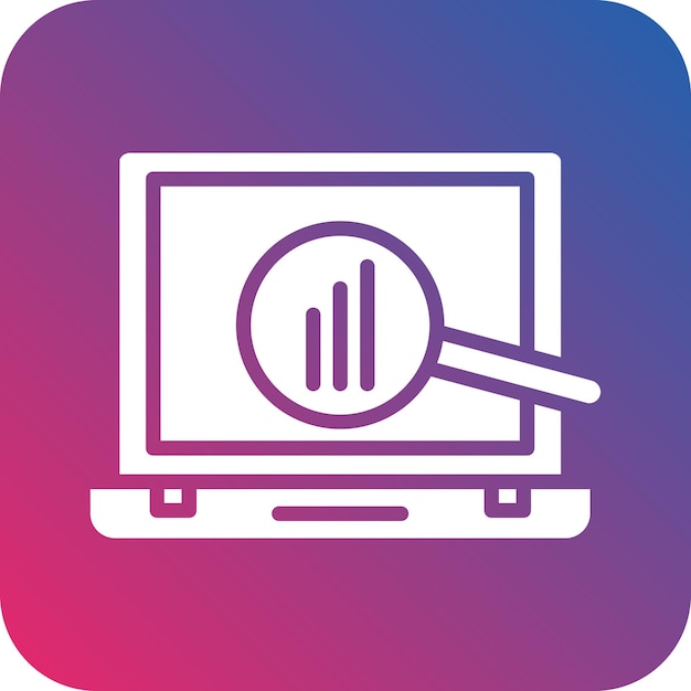 Estilo del icono de investigación empresarial