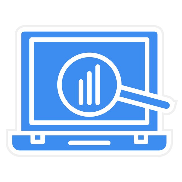 Estilo del icono de investigación empresarial