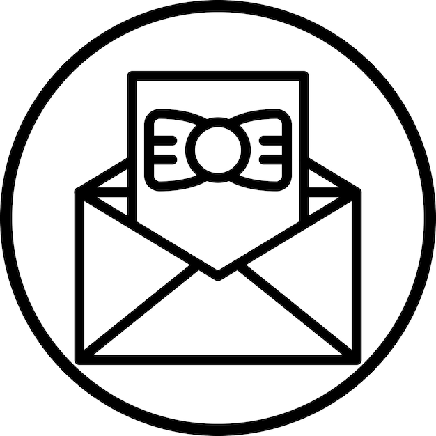 Estilo del icono de la invitación de cumpleaños