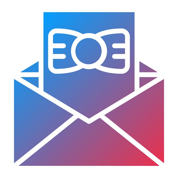 Estilo del icono de la invitación de cumpleaños
