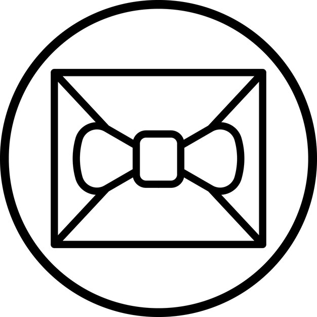 Estilo del icono de invitación de diseño vectorial