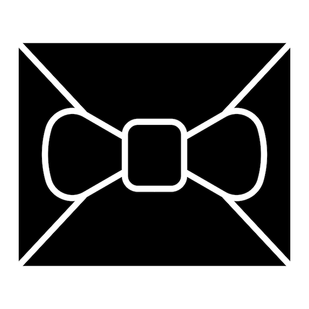 Estilo del icono de invitación de diseño vectorial