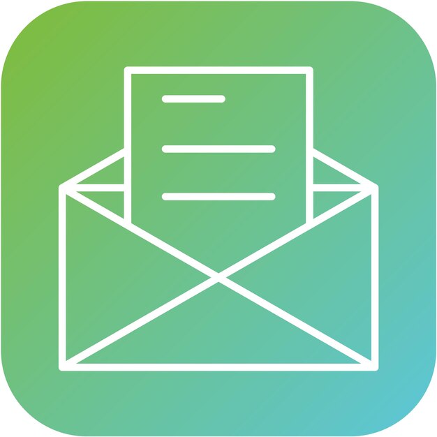 Estilo del icono de invitación de diseño vectorial