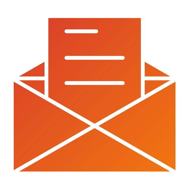 Estilo del icono de invitación de diseño vectorial