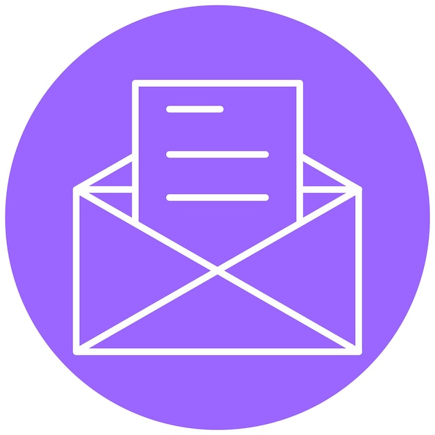 Estilo del icono de invitación de diseño vectorial