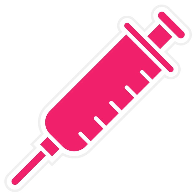 Estilo del icono de las inyecciones de diseño vectorial