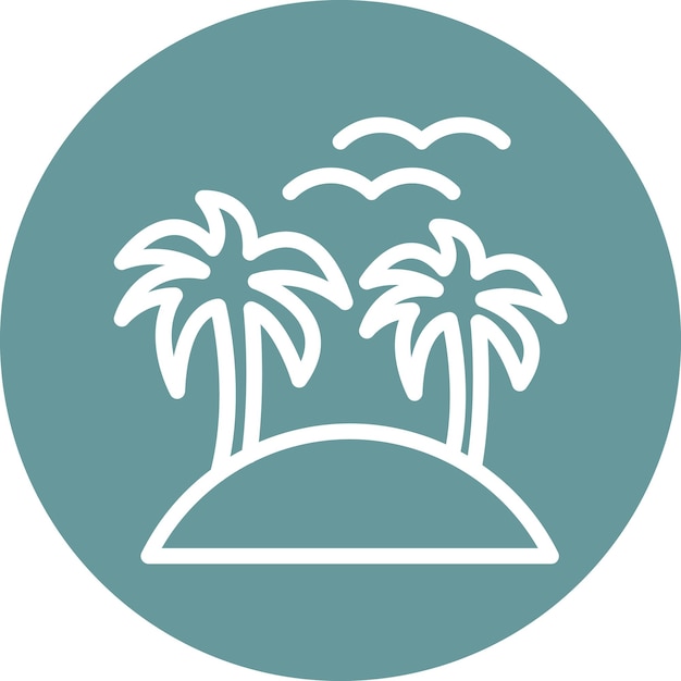Estilo de icono de la isla de diseño vectorial