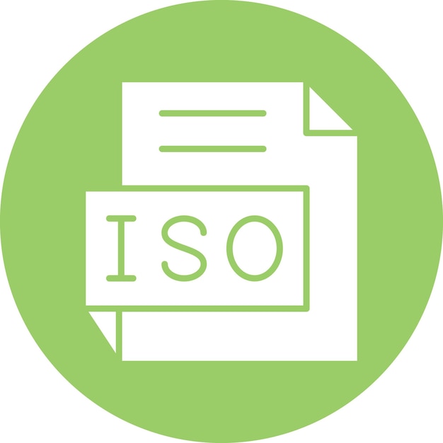 Estilo de icono ISO para el diseño vectorial