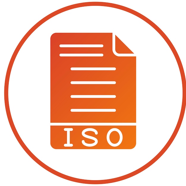 Estilo de icono ISO para el diseño vectorial