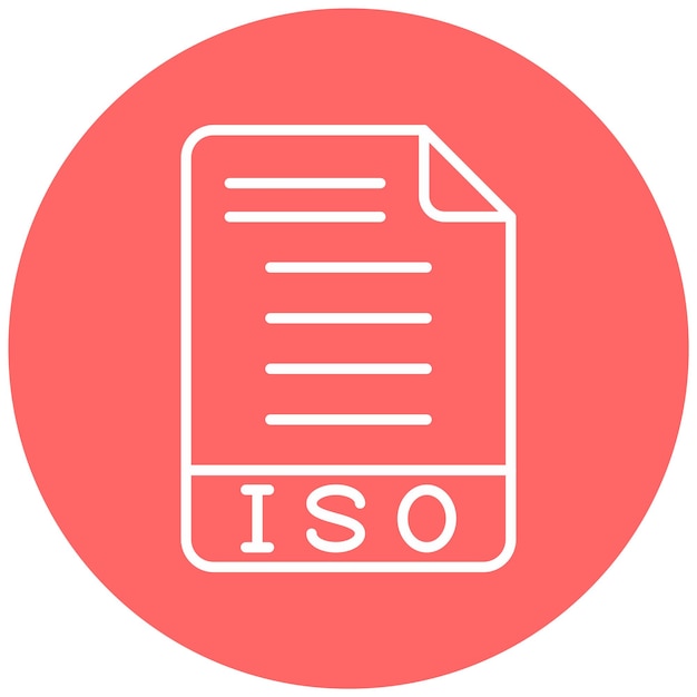 Estilo de icono ISO para el diseño vectorial