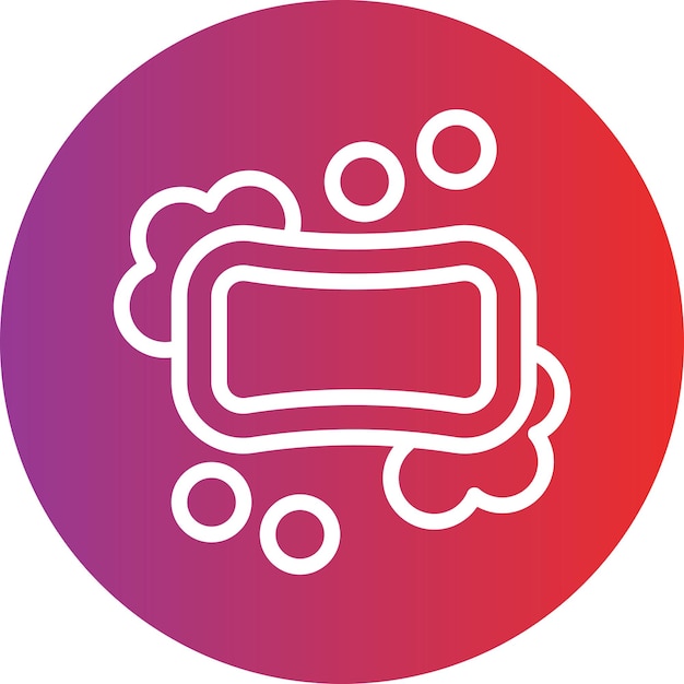 Estilo del icono del jabón de diseño vectorial