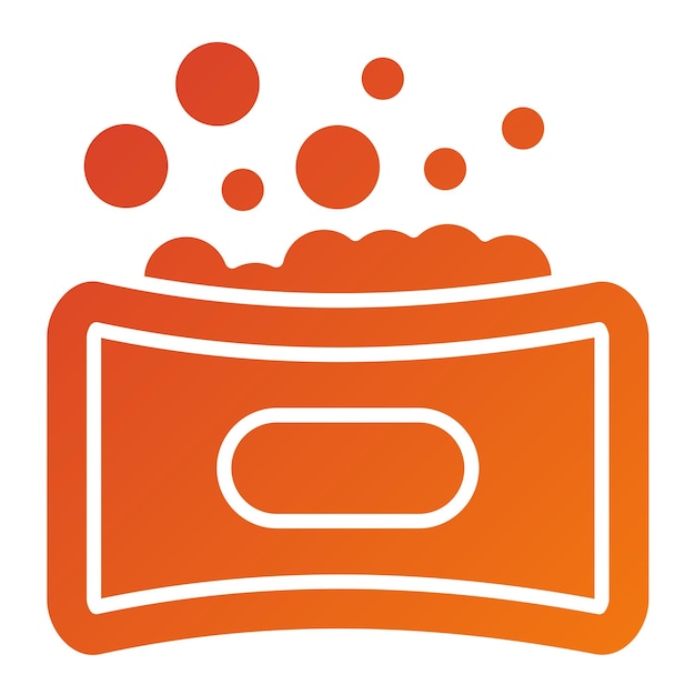 Estilo del icono del jabón de diseño vectorial