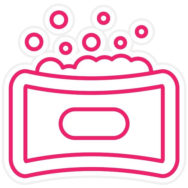 Estilo del icono del jabón de diseño vectorial