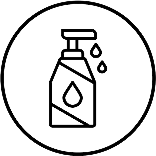 Estilo de icono de jabón de mano de diseño vectorial