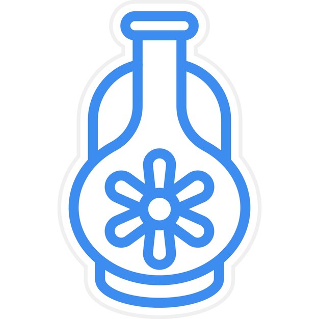 Estilo del icono del jarrón de diseño vectorial