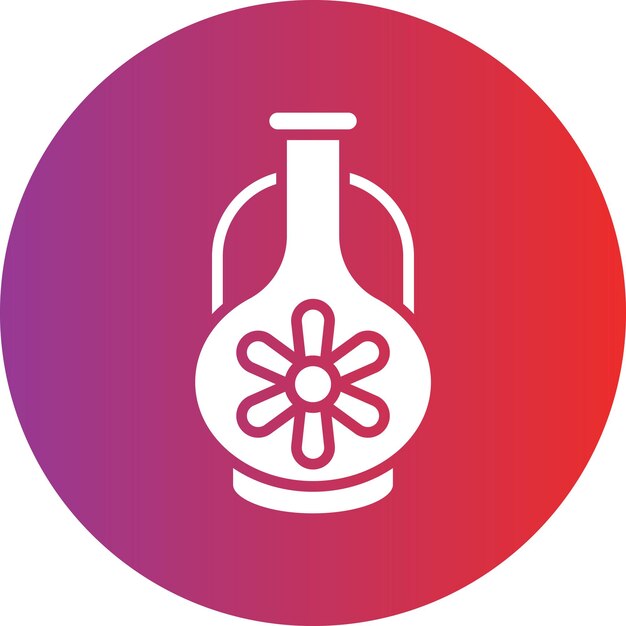 Estilo del icono del jarrón de diseño vectorial