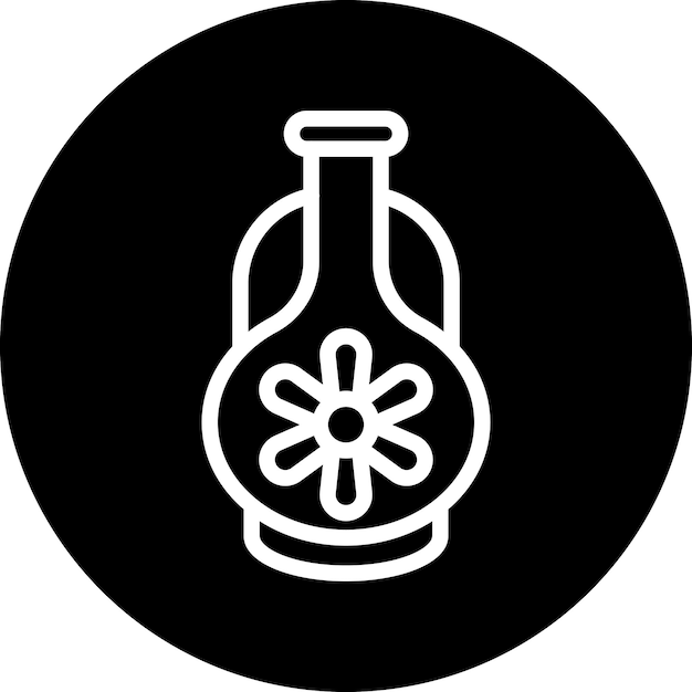 Estilo del icono del jarrón de diseño vectorial