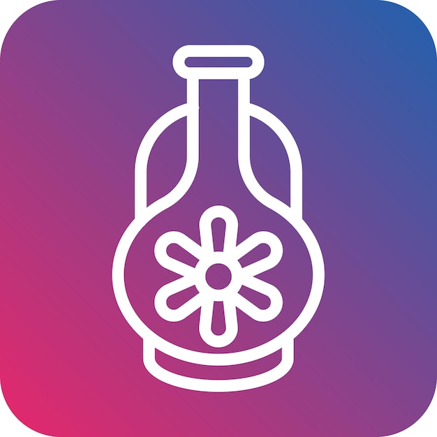 Estilo del icono del jarrón de diseño vectorial