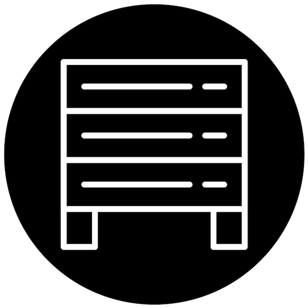 Estilo del icono de la jaula de transmisión de diseño vectorial