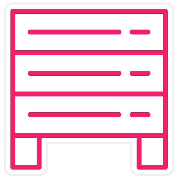 Estilo del icono de la jaula de transmisión de diseño vectorial