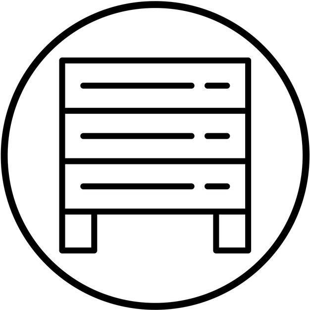 Estilo del icono de la jaula de transmisión de diseño vectorial