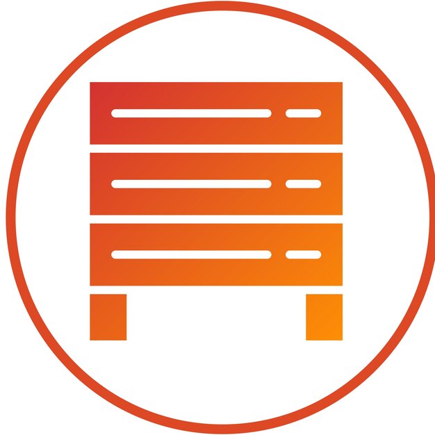 Estilo del icono de la jaula de transmisión de diseño vectorial