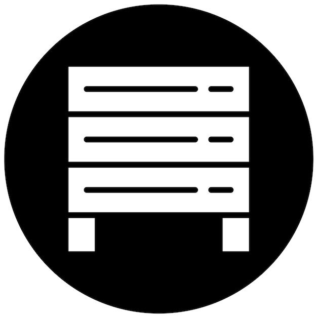 Estilo del icono de la jaula de transmisión de diseño vectorial