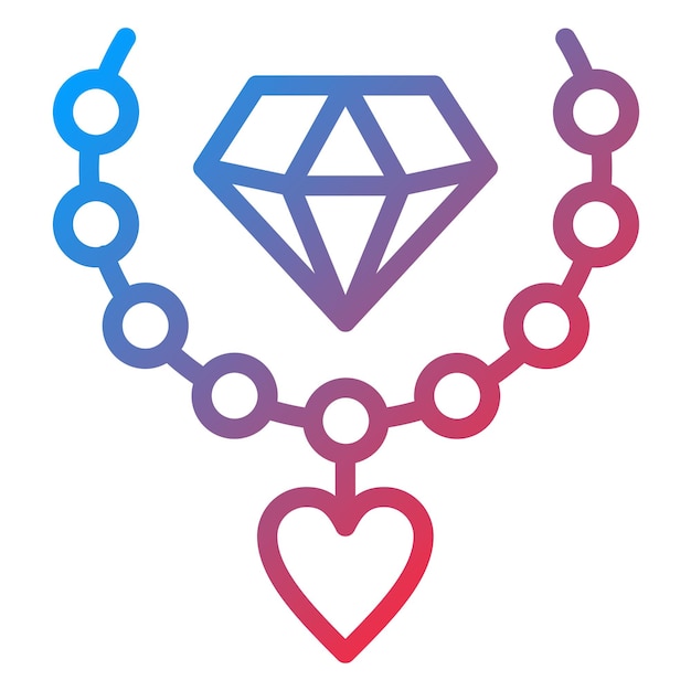 Estilo de icono de joyería de diseño vectorial