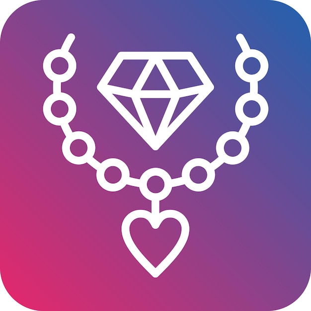 Estilo de icono de joyería de diseño vectorial