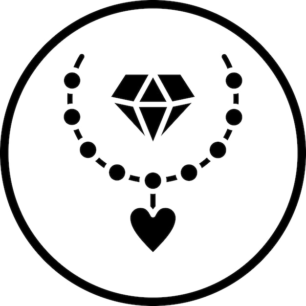Estilo de icono de joyería de diseño vectorial