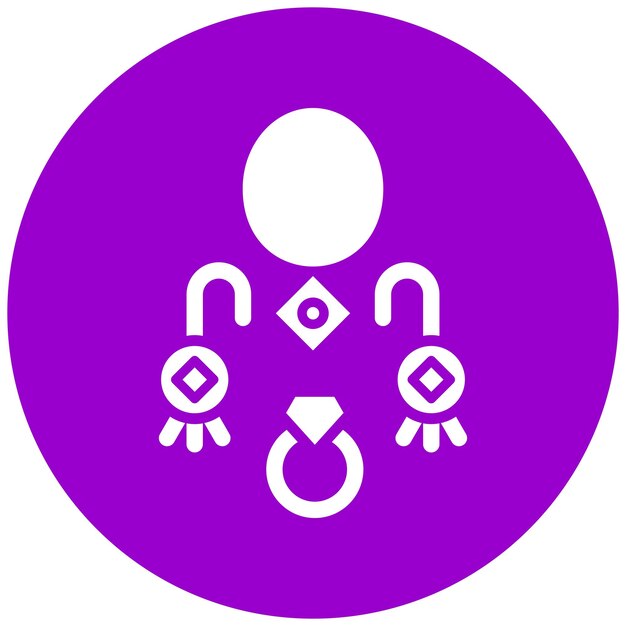 Estilo de icono de joyería de diseño vectorial