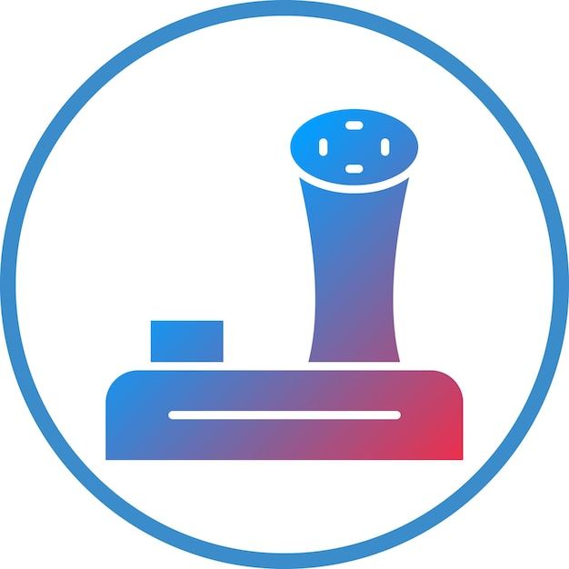 Vector estilo del icono del joystick de diseño vectorial