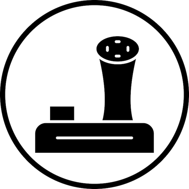 Estilo del icono del joystick de diseño vectorial