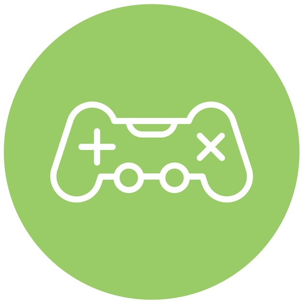 Estilo del icono del joystick de diseño vectorial
