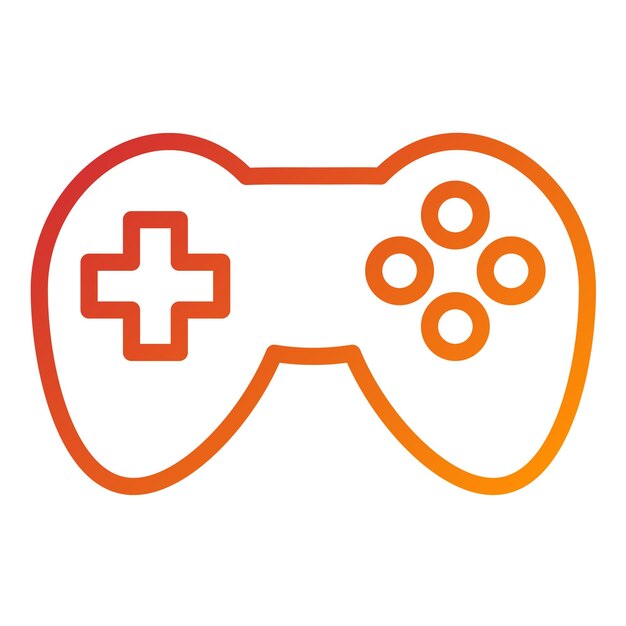 Estilo de icono de juego de la consola de diseño vectorial