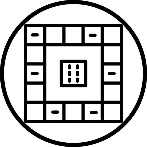 Estilo de icono de juego de tablero de diseño vectorial