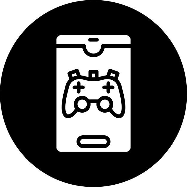 Estilo del icono del juego de teléfono inteligente