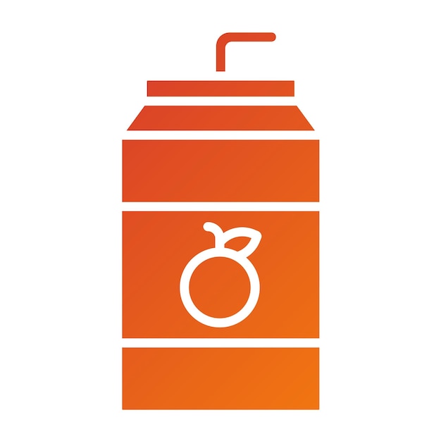 Estilo de icono de jugo de diseño vectorial